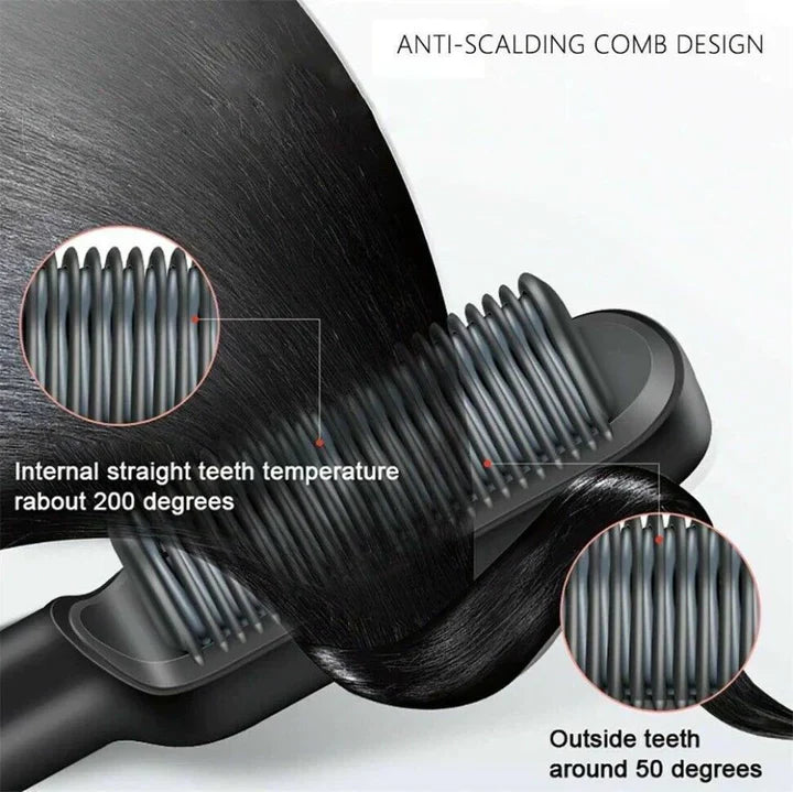 HEATED STRAIGHTENING BRUSH | 2025 New Version فرشاة فرد الشعر الحرارية إصدار 2025