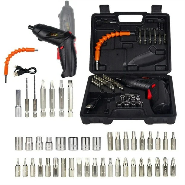 Foldable Electric Screwdriver | 47 Pieces Set مفك كهربائي قابل للطي 47 قطعة