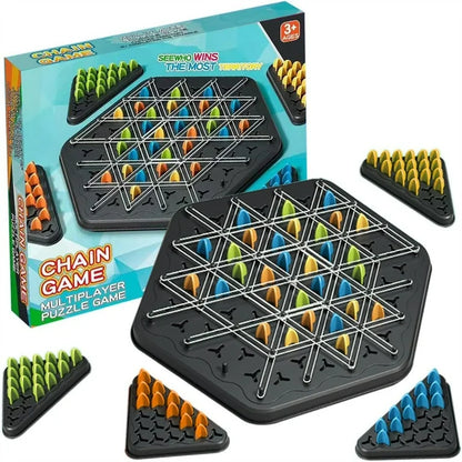 Chain Triangular Chess Game لعبة شطرنج مثلثي متسلسل