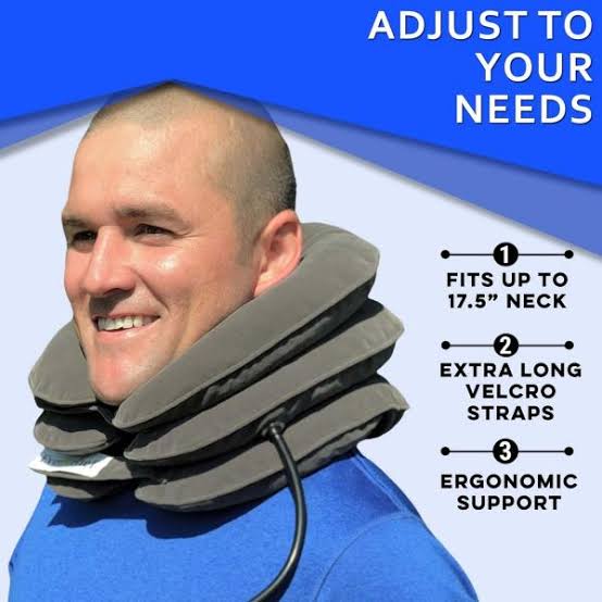 Inflatable Cervical Neck Traction Device with Collar Adjustment