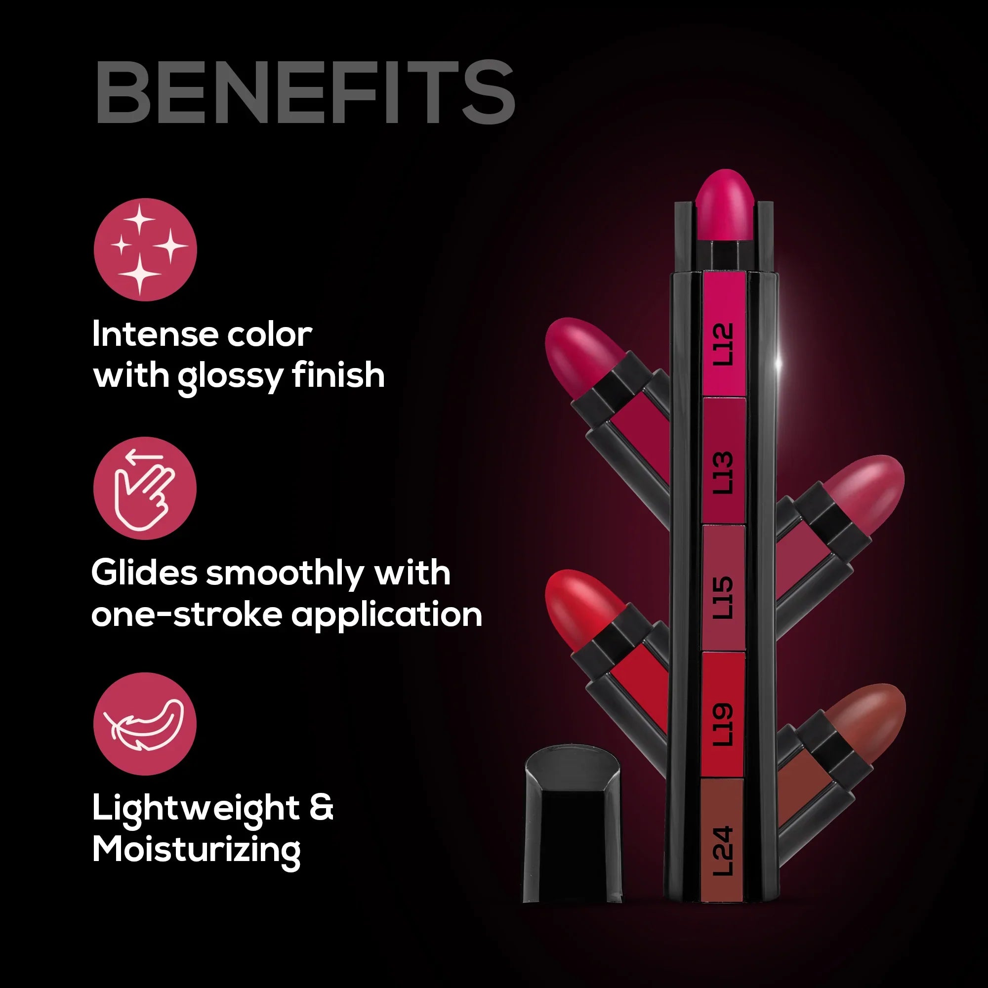 RENEE FAB 5 Matte Finish | 5 In 1 Lipstick