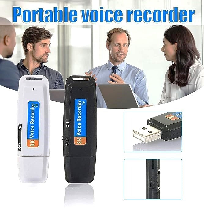 USB Voice Recorder + Memory | مع كرت ذاكرةUSB مسجل الاصوات على شكل