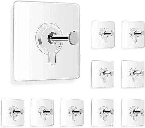 10 Pcs Adhesive Wall Screws – No Drilling Hanging Nails