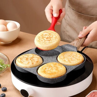 Non-Stick 4 Holes Frying Pan مقلاة 4 ثقوب مضادة للالتصاق