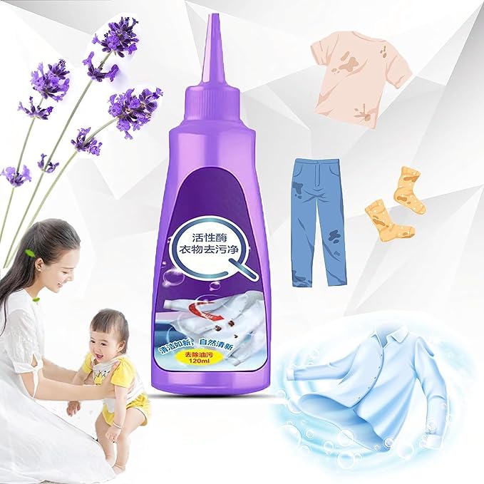 Oil & Stain Before Wash Remover - Active Enzyme Bright Clothing 120ml low
