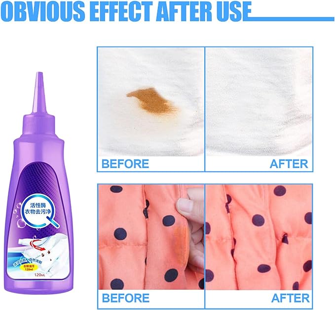 Oil & Stain Before Wash Remover - Active Enzyme Bright Clothing 120ml low