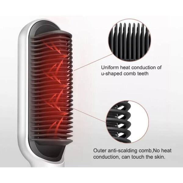 HEATED STRAIGHTENING BRUSH | 2025 New Version فرشاة فرد الشعر الحرارية إصدار 2025